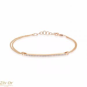 # צמיד פס יהלומים 0.26ct BRA-15-b r