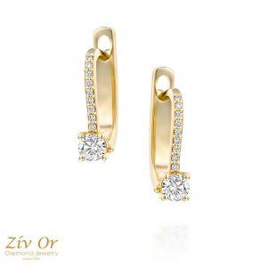 עגילים תלויים 0.49ct  E-377-b