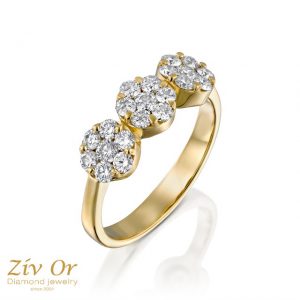 * טבעת יהלומים 0.69ct M-187y