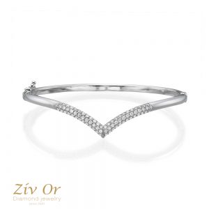 צמיד קשיח יהלומים 0.76ct Bangle-V