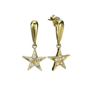עגילי כוכב 0.20ct E-511