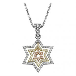 # תליון מגן דוד 0.88ct P-621