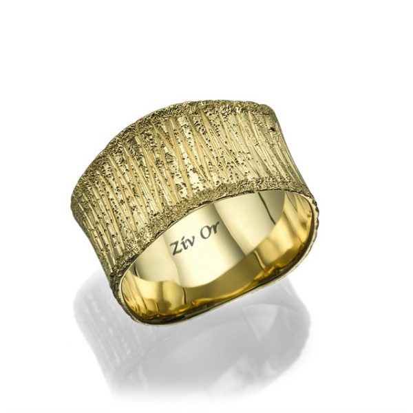 טבעת נישואין זהב צהוב W-729