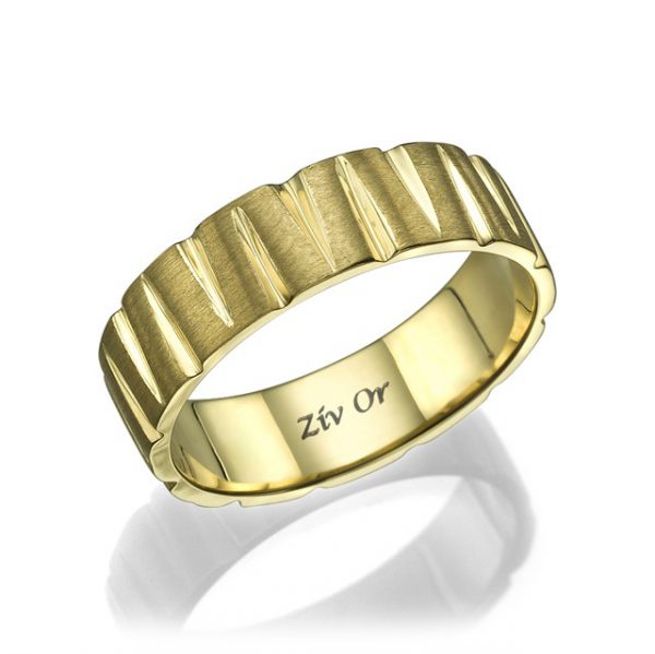 טבעת נישואין זהב צהוב W-830
