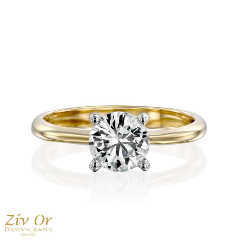 טבעת אירוסין מקסימה במשקל כולל של 0.50ct