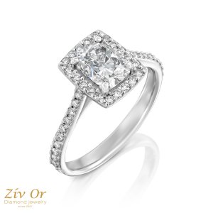 # טבעת אירוסין יהלומי צד 1.35ct SR-1101 w