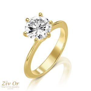 # טבעת אירוסין סוליטר 1.00ct  SR-206 y