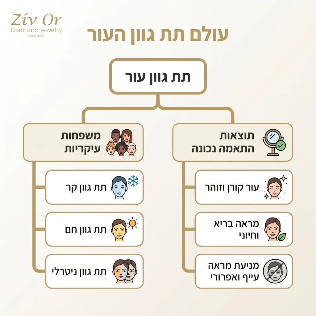 אינפוגרפיקה — עולם תת גוון העור: תת גוון עור